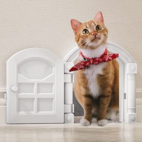 Cat Door Interior Door; No Noise Interior cat Door;  Indoor cat Door; cat Hole Door for Cats Up to 20 lbs; No-Flap Cat Door - Suitable for Any Do